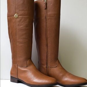 tory burch brown riding boots